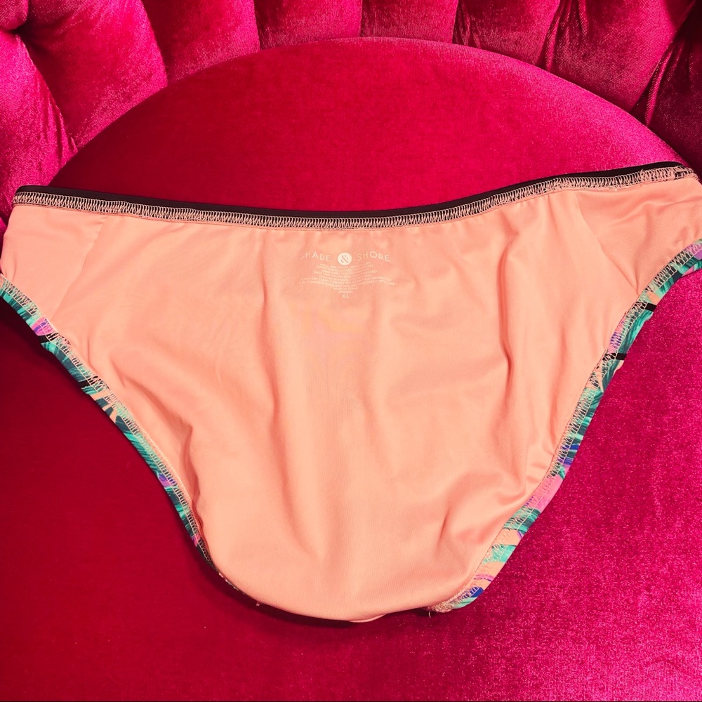 Shade & Shore Botanical Bikini Bottom Only NWOT XL - Picture 10 of 15